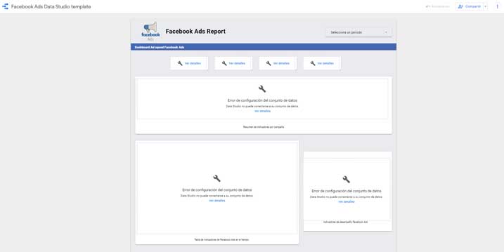 Facebook Ads dashboard template