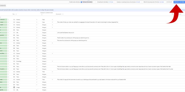 data studio facebook ads data source template